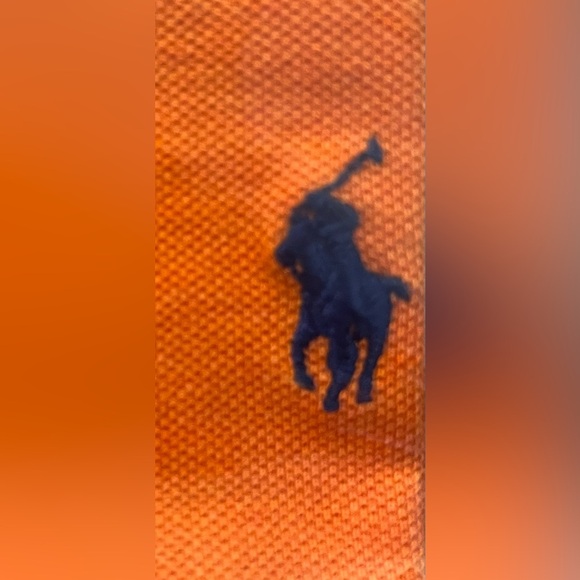 Ralph Lauren Custom Fit Polo Shirt Orange XL - Picture 6 of 9